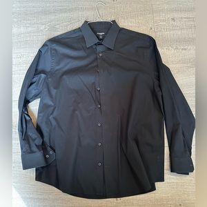Men’s black Express button down
